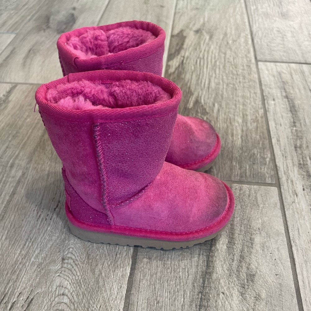 Dark pink glitter Uggs